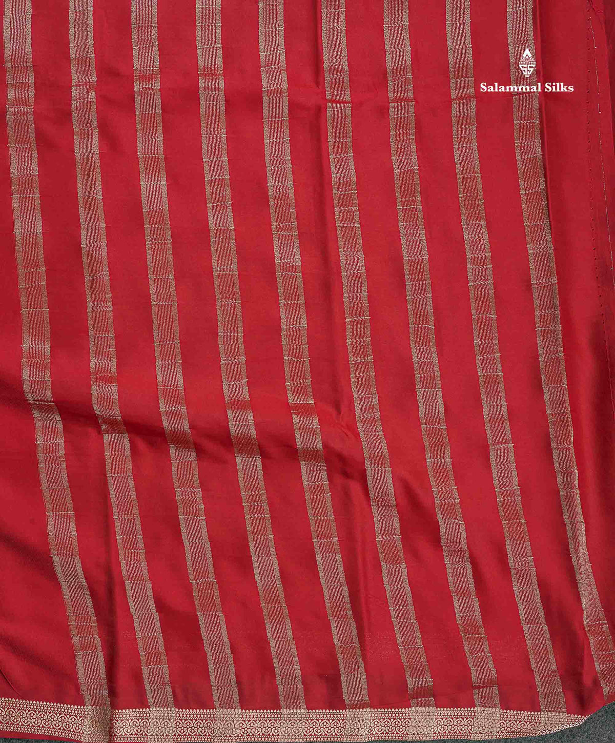 Semi Mysore Silk Saree - Sapphire Blue Colour Body Plain With Small Border