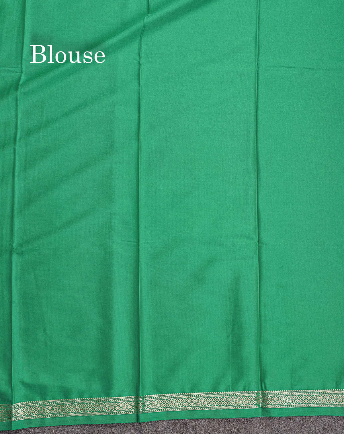 Semi Mysore Silk Saree - Sapphire Blue Colour Body Plain With Small Border