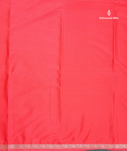 Semi Mysore Silk Saree - Pink Colour Body Plain With Small Border
