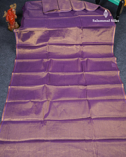 Violet Beautiful Tissue Pure Sungudi Cotton Saree With Small Border