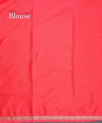 Semi Mysore Silk Saree - Pink Colour Body Plain With Small Border