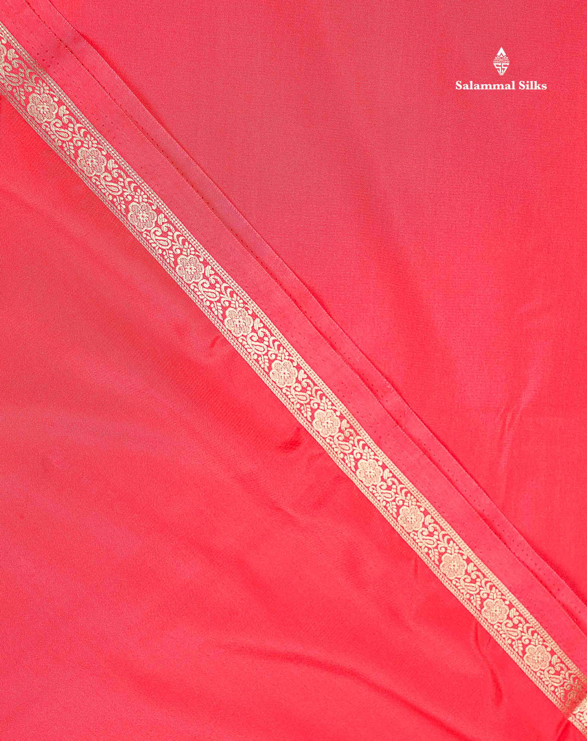 Semi Mysore Silk Saree - Pink Colour Body Plain With Small Border
