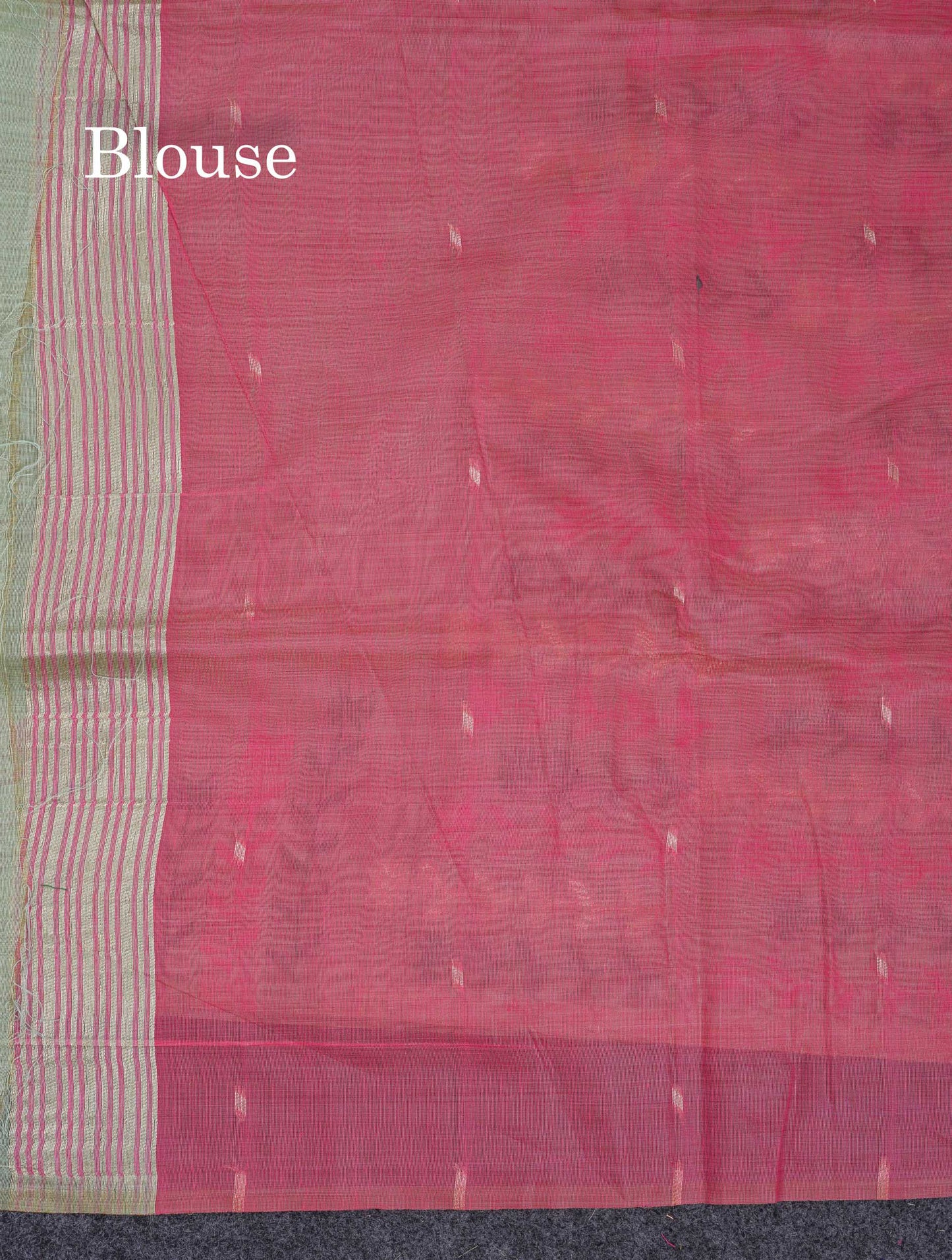 Beautiful Light Yellow Menakari Thread Work Butta Muga Cotton Saree With Contrast Pink Blouse