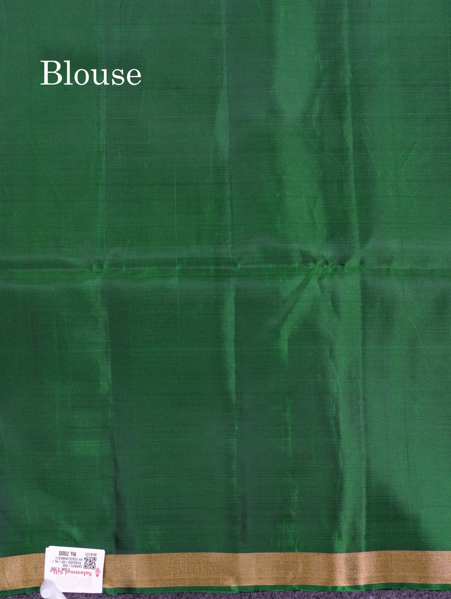 Beautiful Violet Pure Mix Kanjivaram Soft Silk Saree With Contrast Bottle Green Blouse
