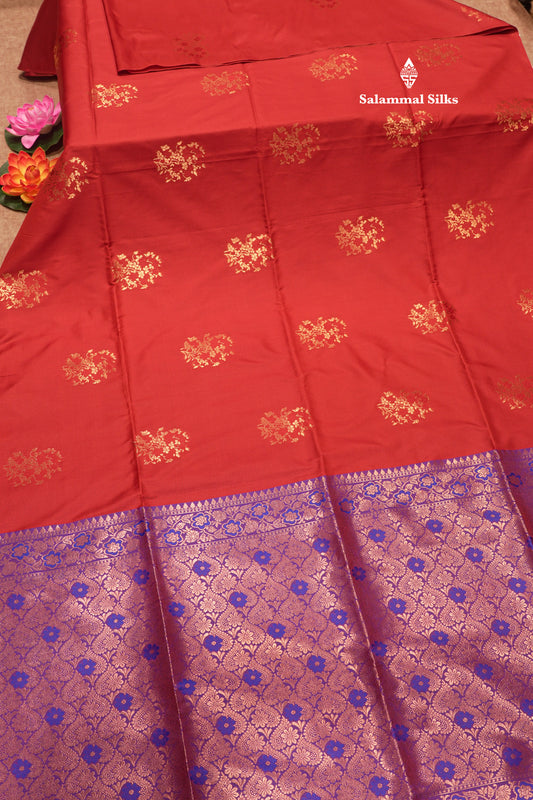 Maroon Colour Semi Soft Silk Saree With Emboss Blouse