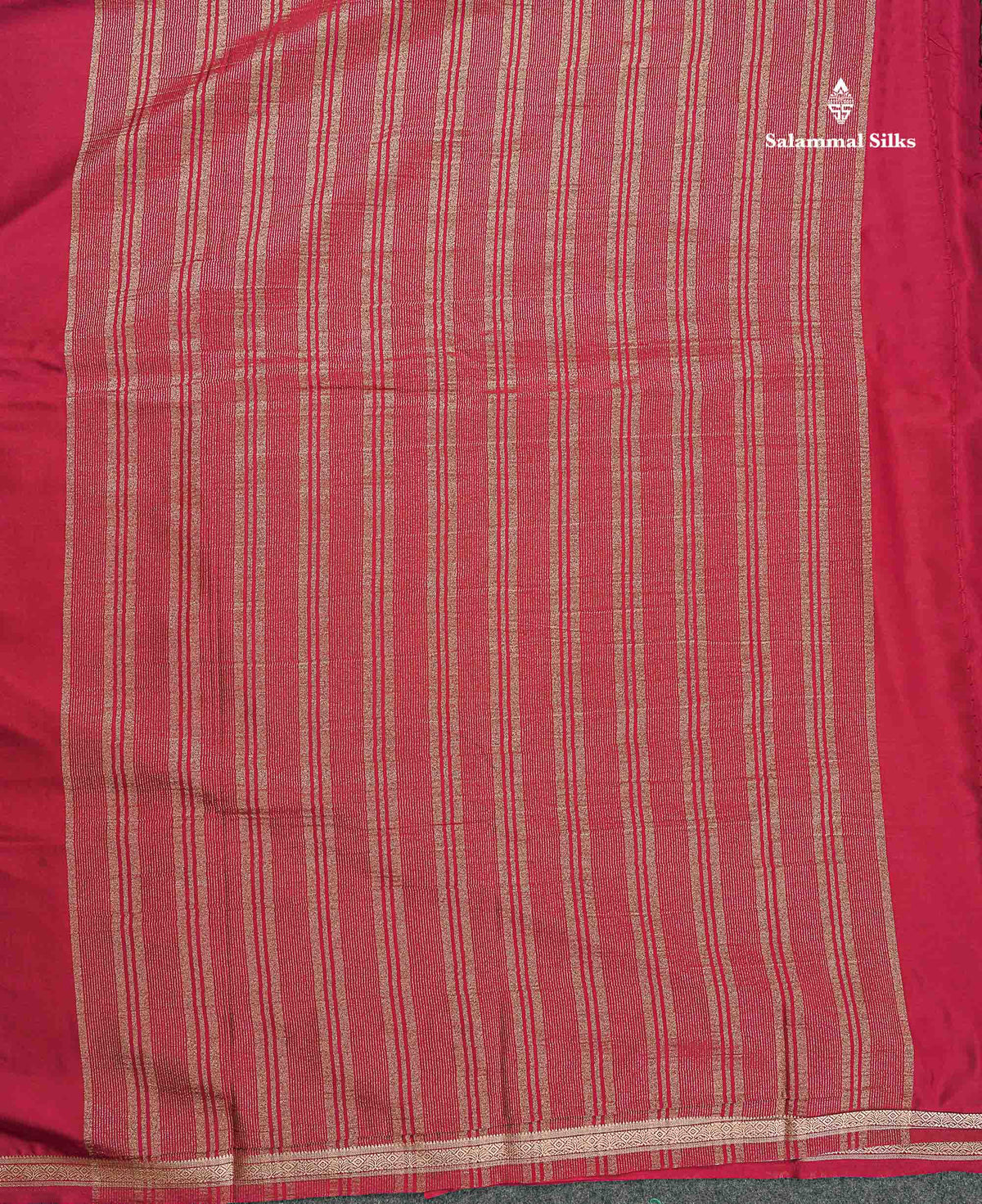 Semi Mysore Silk Saree - Pink Colour Body Plain With Small Border
