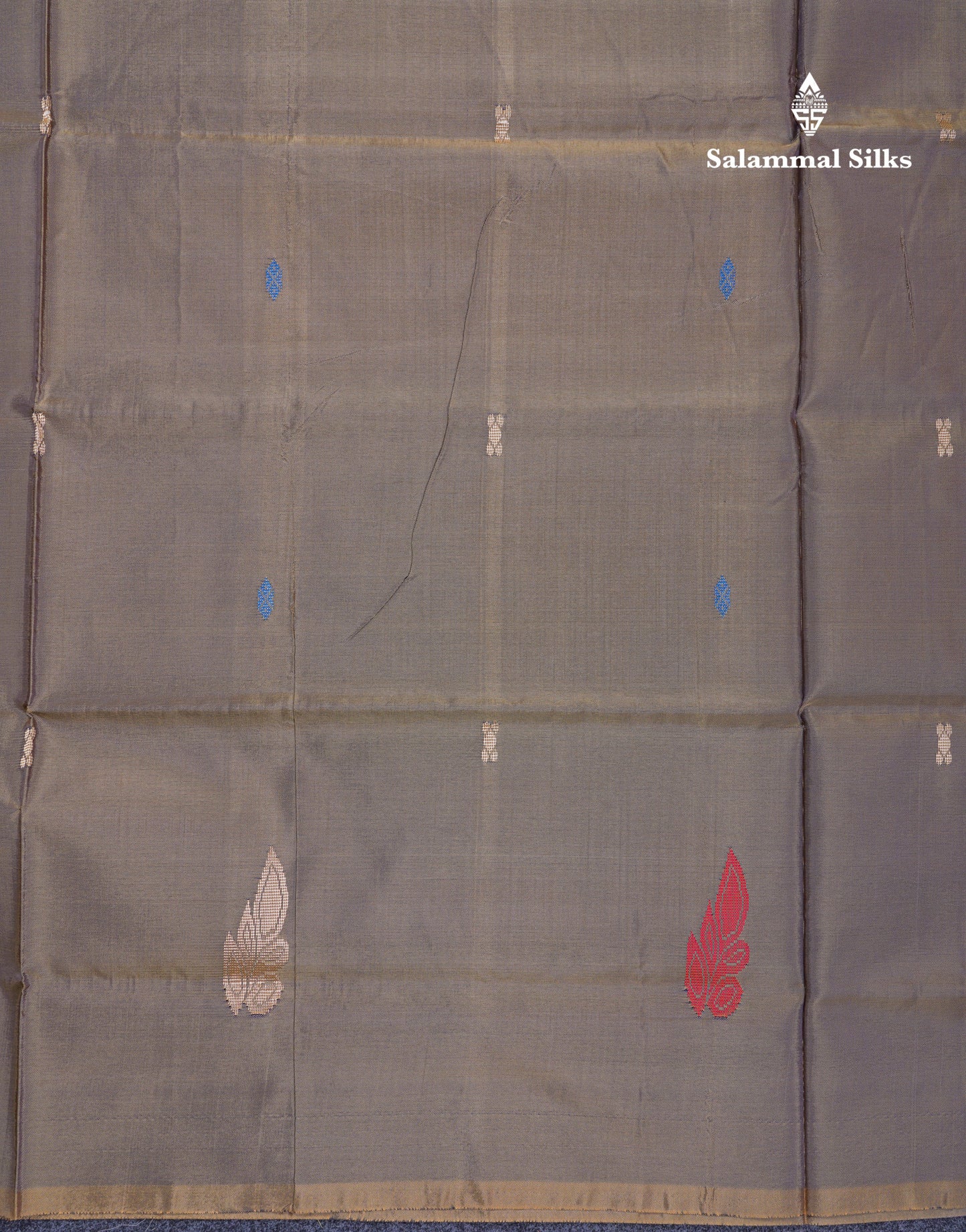 Olive Mustard Yellow Thread work Buttas Banana Pinth Saree (Vaazhainaar Pattu) With Contrast Magenta Pink Blouse