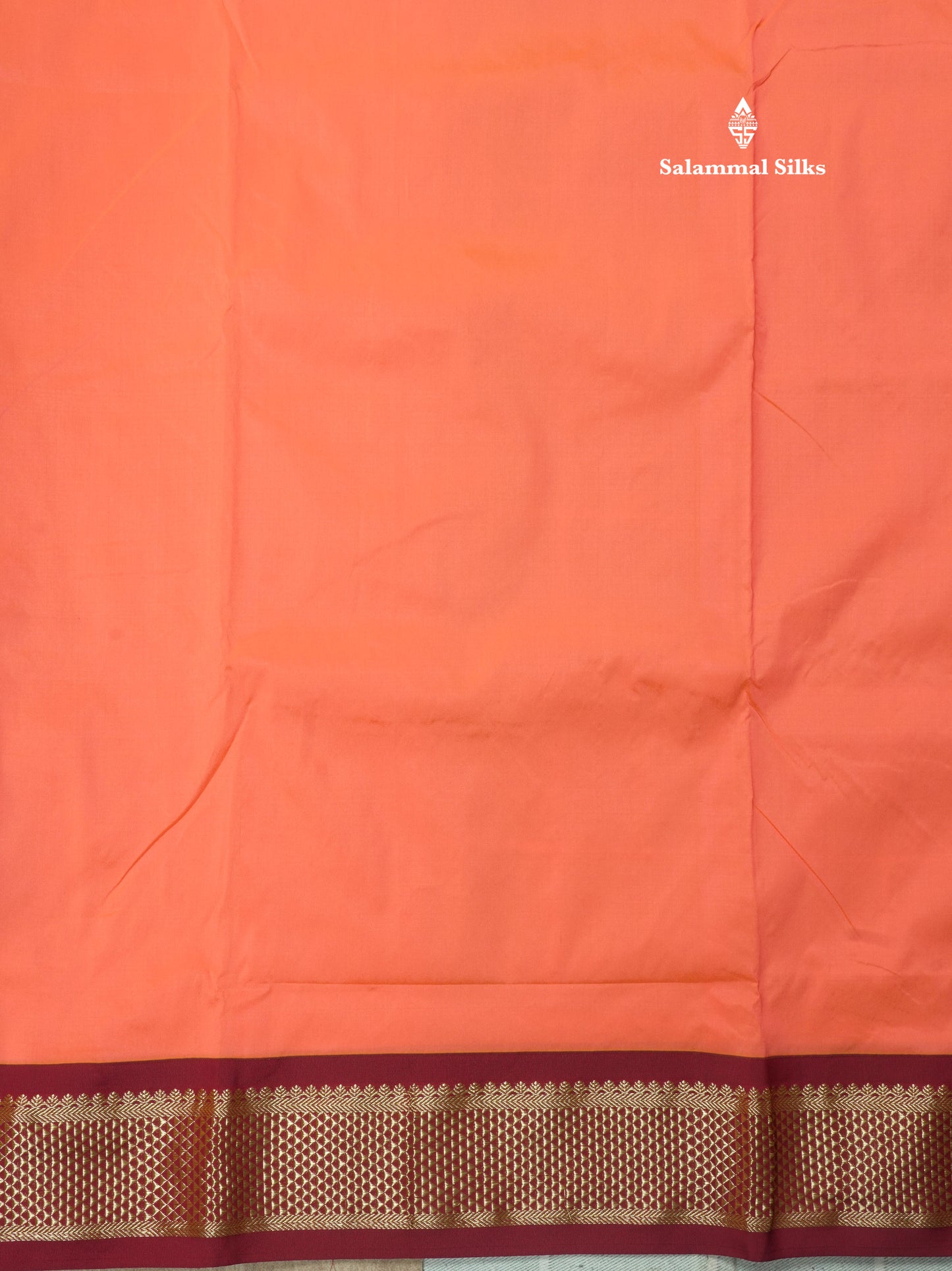 9.5 Yards Semi Silk Saree Light Green with Contrast Maroon Border