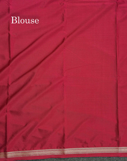 Semi Mysore Silk Saree - Pink Colour Body Plain With Small Border