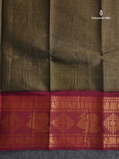 Sungudi Cotton Saree - Half White Colour Body Vaira Oosi Lines With Dark Purple Traditional Evening Morning Border