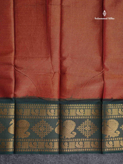 Sungudi Cotton Saree - Half White Colour Body Vaira Oosi Lines With Dark Purple Traditional Evening Morning Border