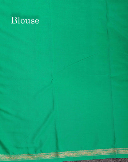 Semi Mysore Silk Saree - Pink Colour Body Plain With Small Border