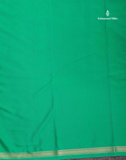 Semi Mysore Silk Saree - Pink Colour Body Plain With Small Border