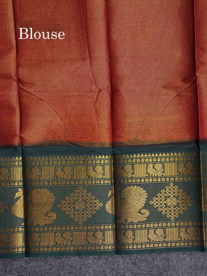 Sungudi Cotton Saree - Half White Colour Body Vaira Oosi Lines With Dark Purple Traditional Evening Morning Border