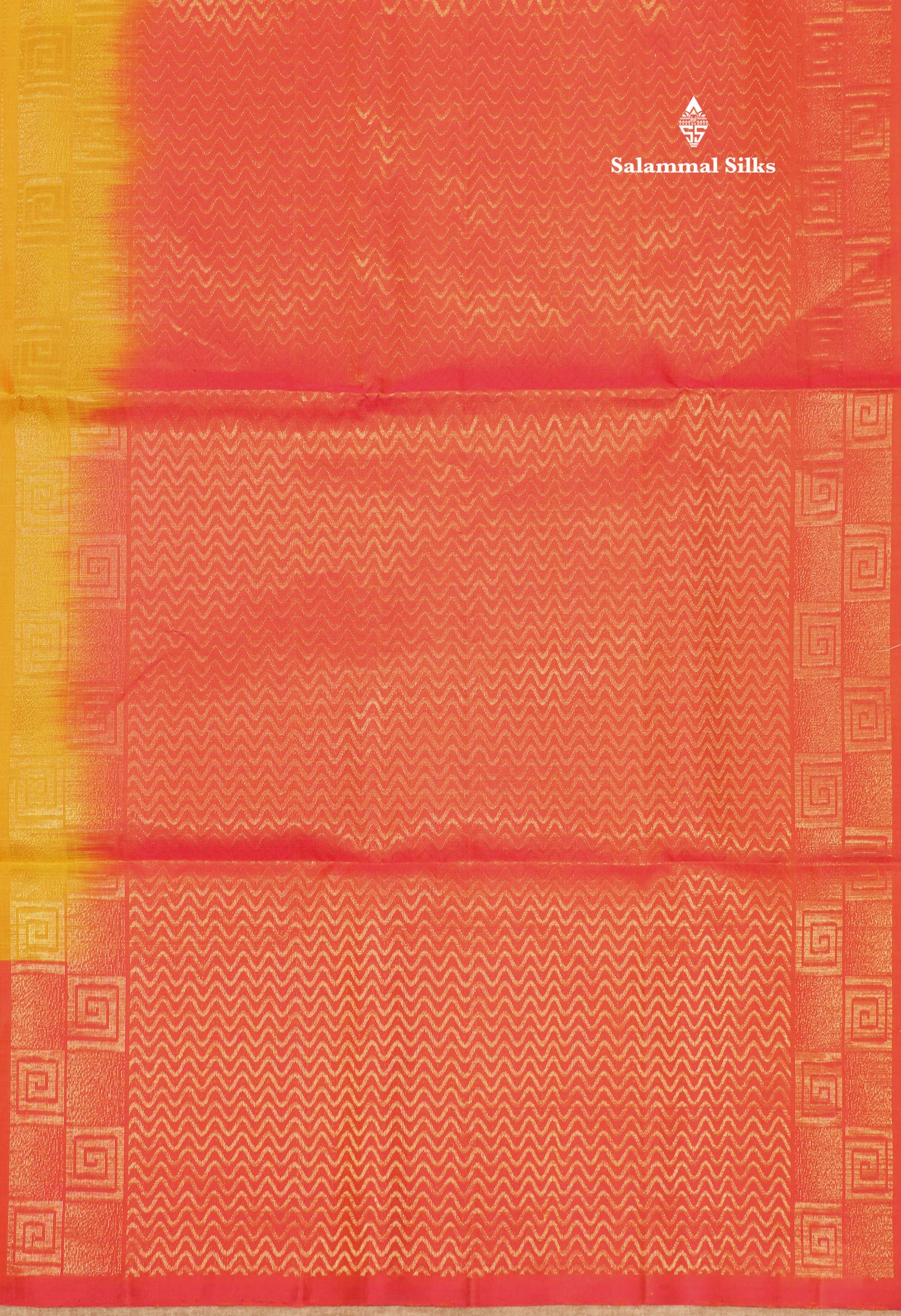 Mango Yellow Colour Pure Kanjivaram Soft Silk Saree With Pinkish Orange Border