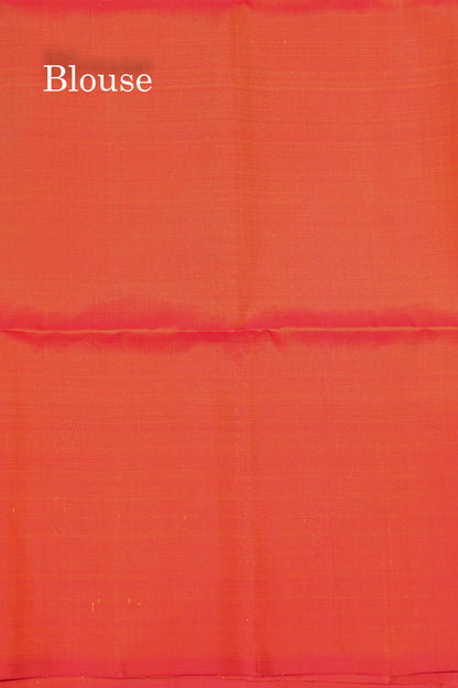 Mango Yellow Colour Pure Kanjivaram Soft Silk Saree With Pinkish Orange Border