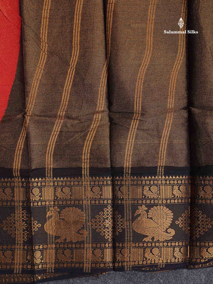 Sungudi Cotton Saree - Half White Colour Body Vaira Oosi Lines With Dark Purple Traditional Evening Morning Border