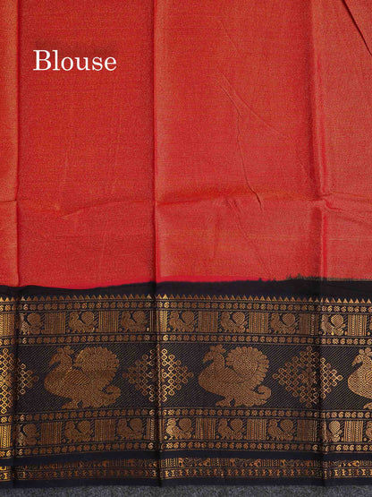Sungudi Cotton Saree - Half White Colour Body Vaira Oosi Lines With Dark Purple Traditional Evening Morning Border