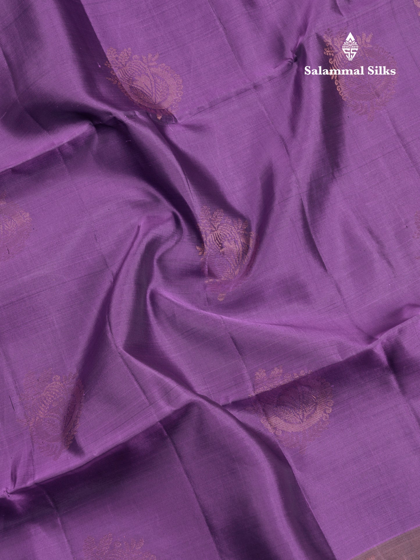 Beautiful Light Violet Pure Mix Kanjivaram Soft Silk Saree With Contrast Light Chocolate Fancy Border