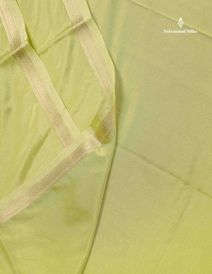 Semi Mysore Silk Saree - Pink Colour Body Plain With Small Border
