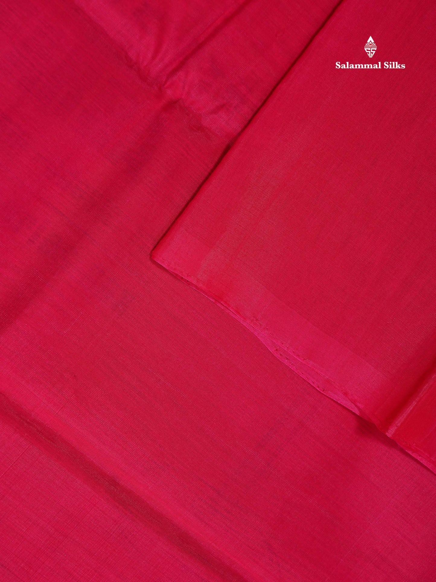 SICO Cotton Saree - Pink Colour Plain Body With Dual Tone Blue One Side Fancy Border