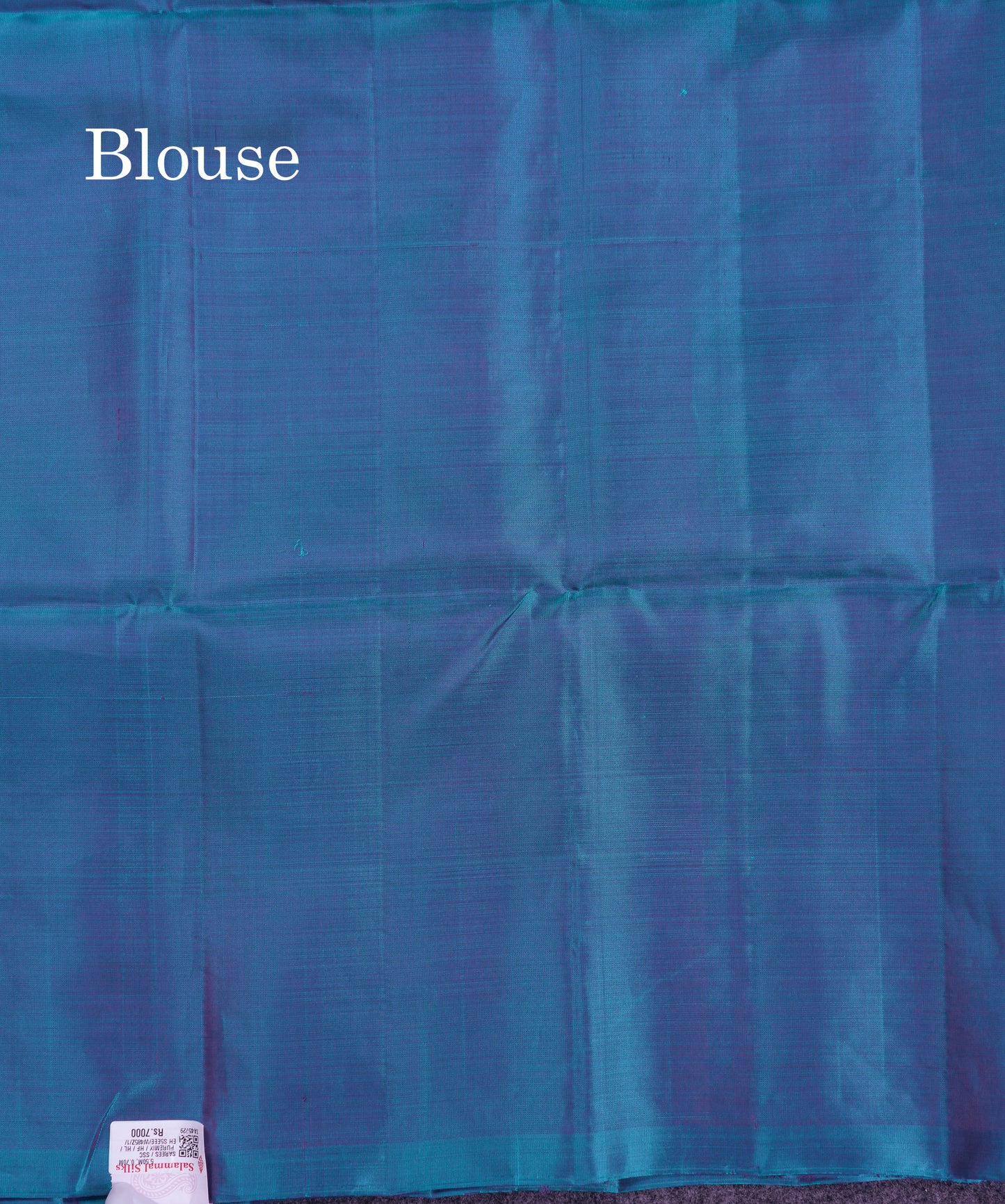 Beautiful Green PureMix Kanjivaram Soft Silk Saree With Contrast Dual Tone Peacock Blue Fancy Border