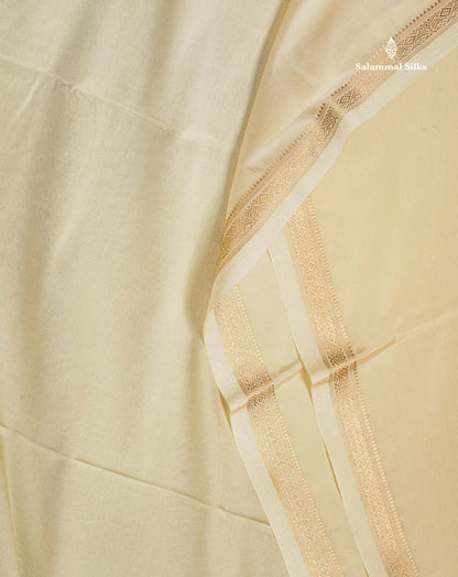 Semi Mysore Silk Saree - Pink Colour Body Plain With Small Border