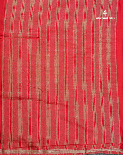 Semi Mysore Silk Saree - Pink Colour Body Plain With Small Border