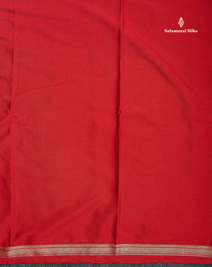 Semi Mysore Silk Saree - Pink Colour Body Plain With Small Border