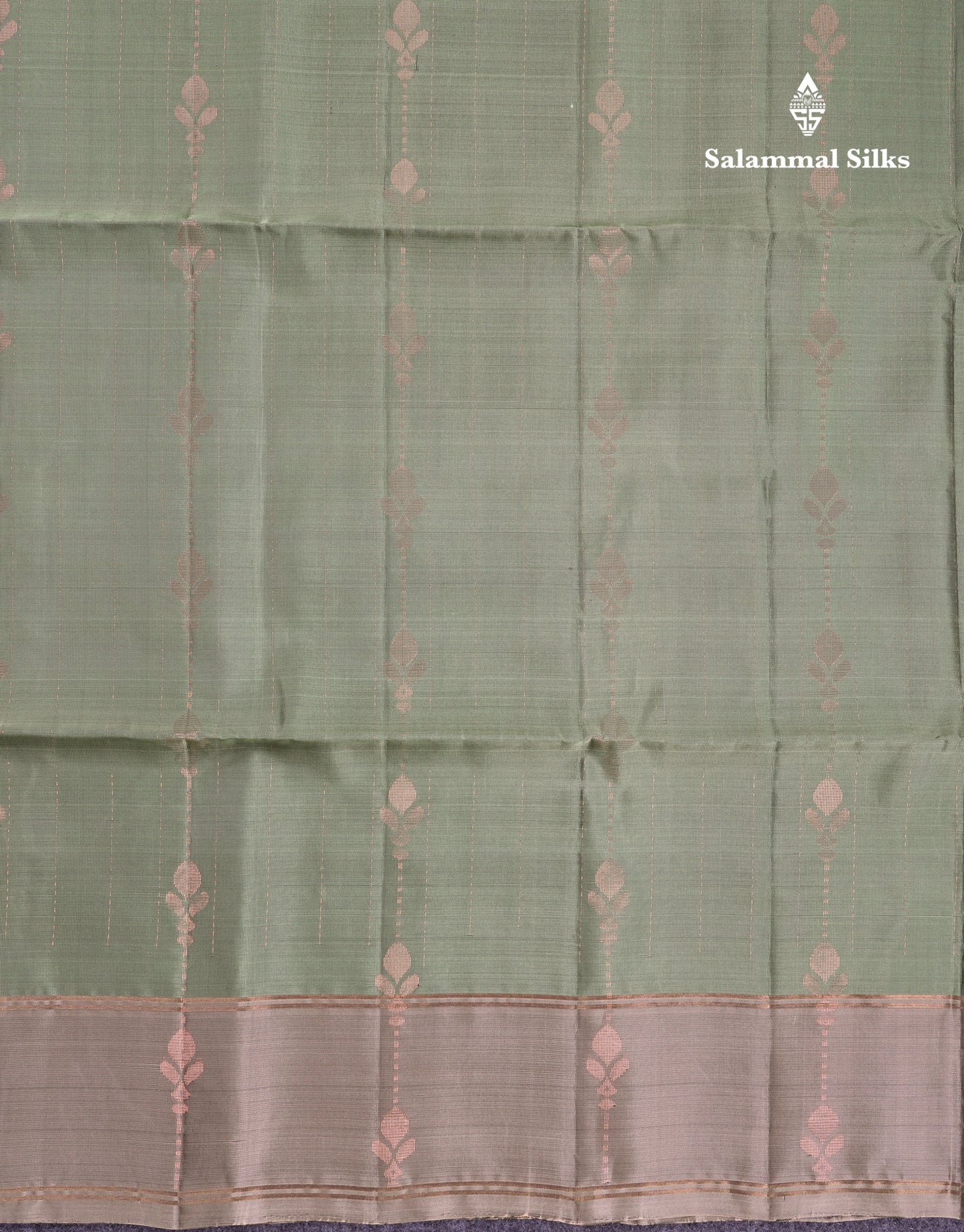 Beautiful Light Pista Green Pure Mix Kanjivaram Soft Silk Saree With Contrast Light Brown Fancy Border