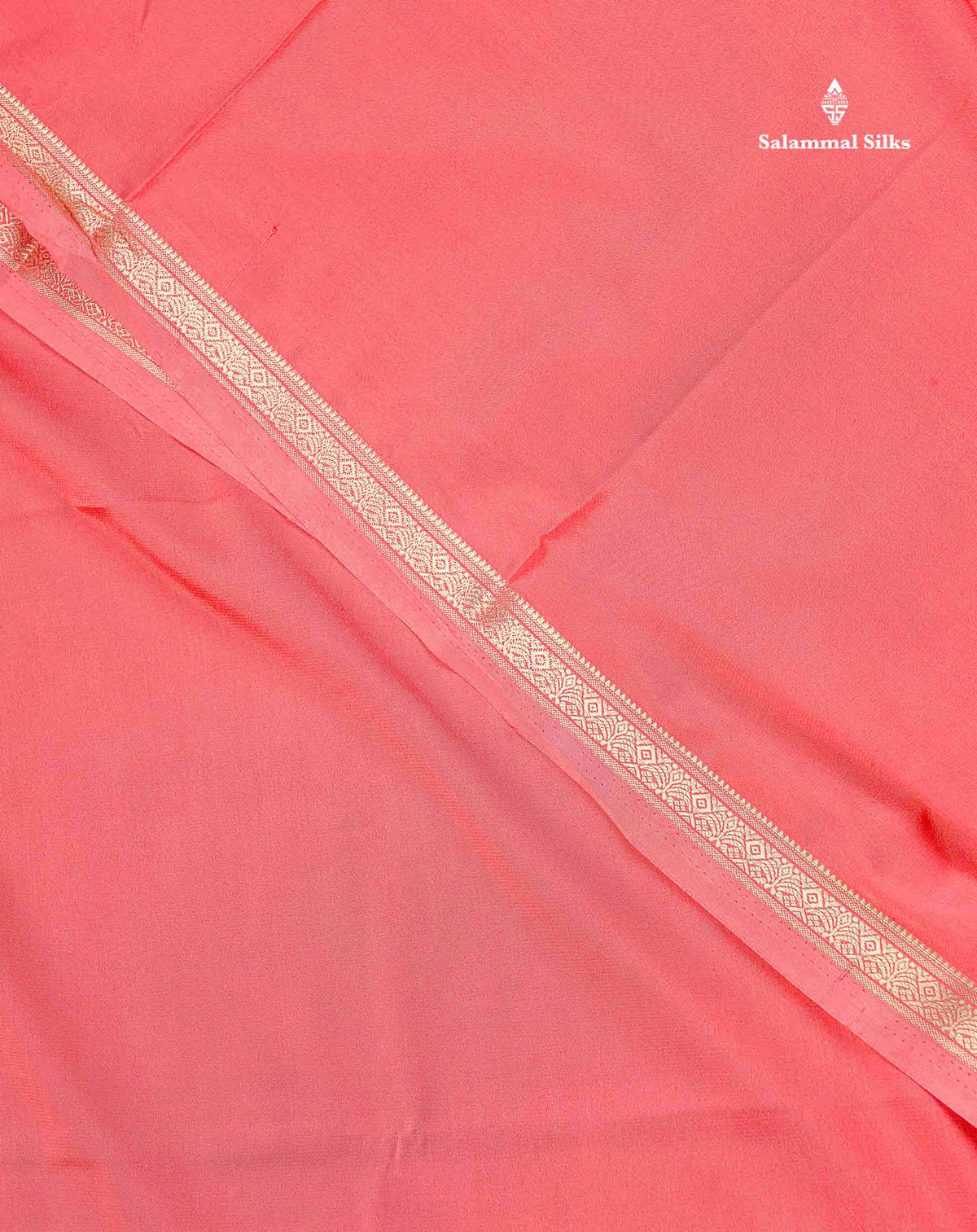 Semi Mysore Silk Saree - Pink Colour Body Plain With Small Border