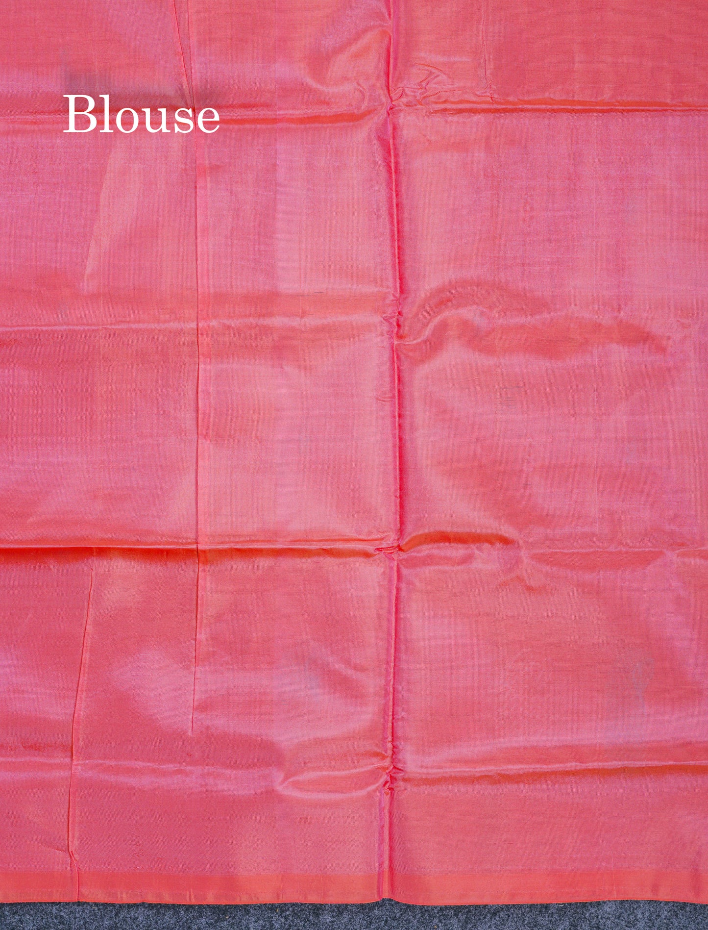 Dark Navy Blue Thread work Buttas Banana Pinth Saree (Vaazhainaar Pattu) With Contrast Piniish Orange Blouse