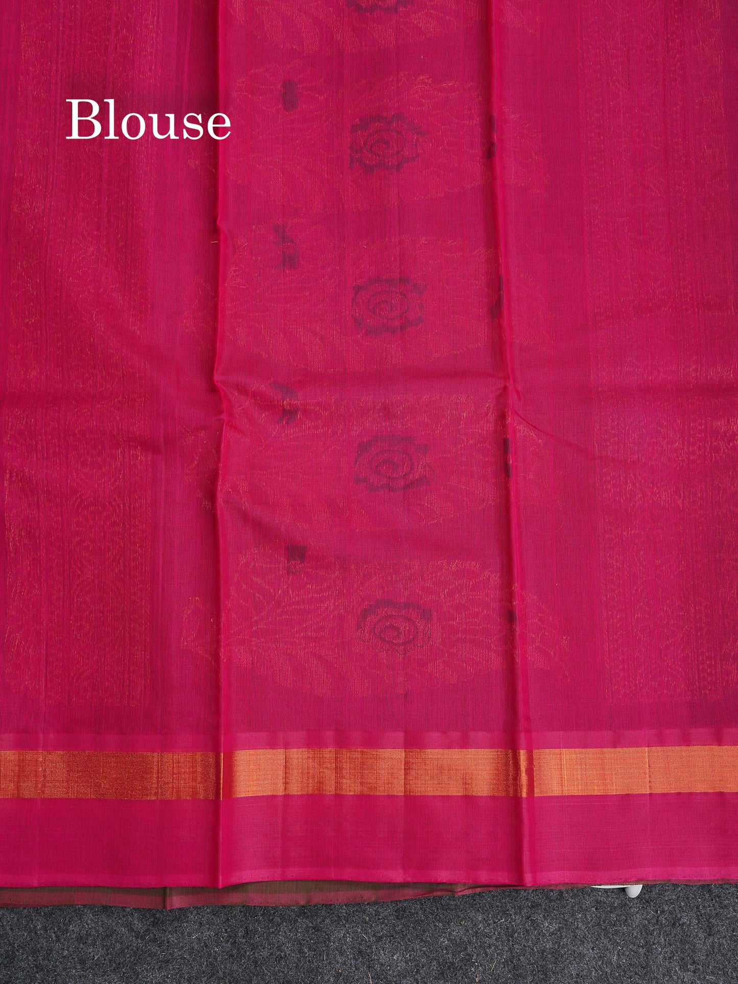 SICO Cotton Saree - Mehandi Green Colour Body With Copper Zari Butta & Magenta Border