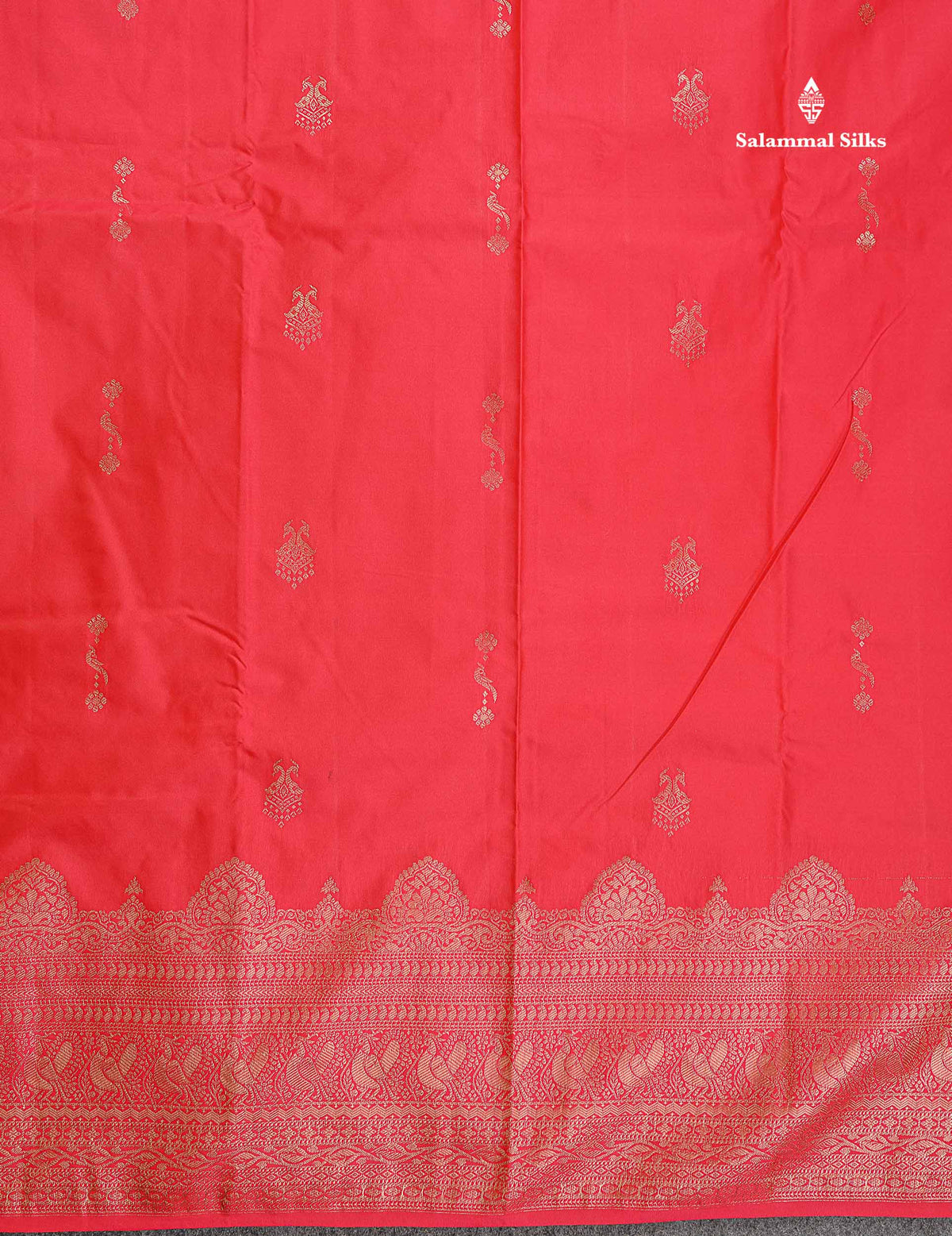 Semi Silk Saree - Dual Tone Navy Blue Colour Body Zari Butta With Traditional Turning Border