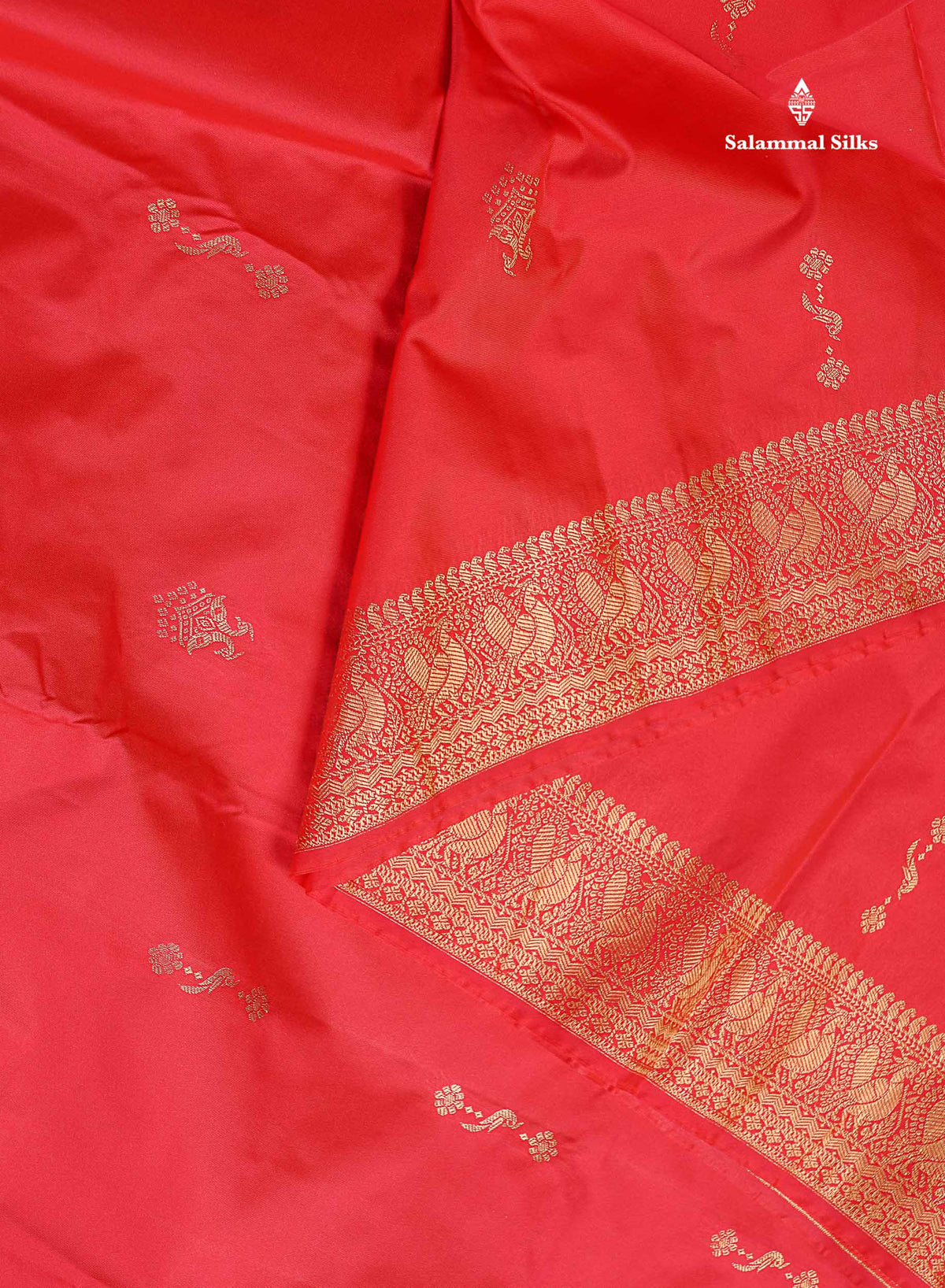 Semi Silk Saree - Dual Tone Navy Blue Colour Body Zari Butta With Traditional Turning Border