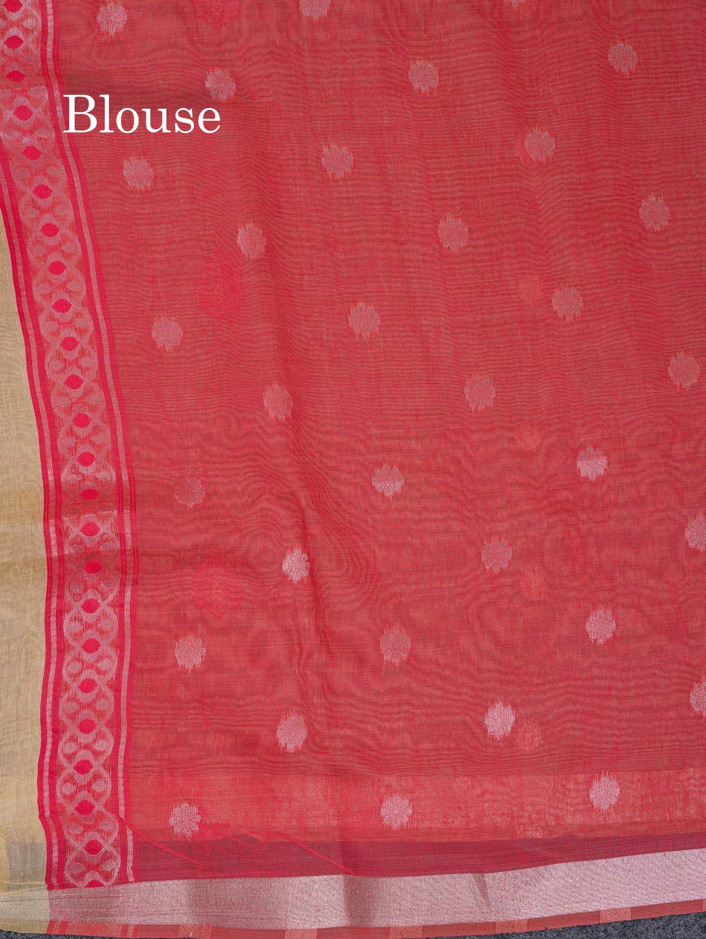 Beautiful Sapphire Green Menakari Work Butta Muga Cotton Saree With Contrast Navy Blue Blouse