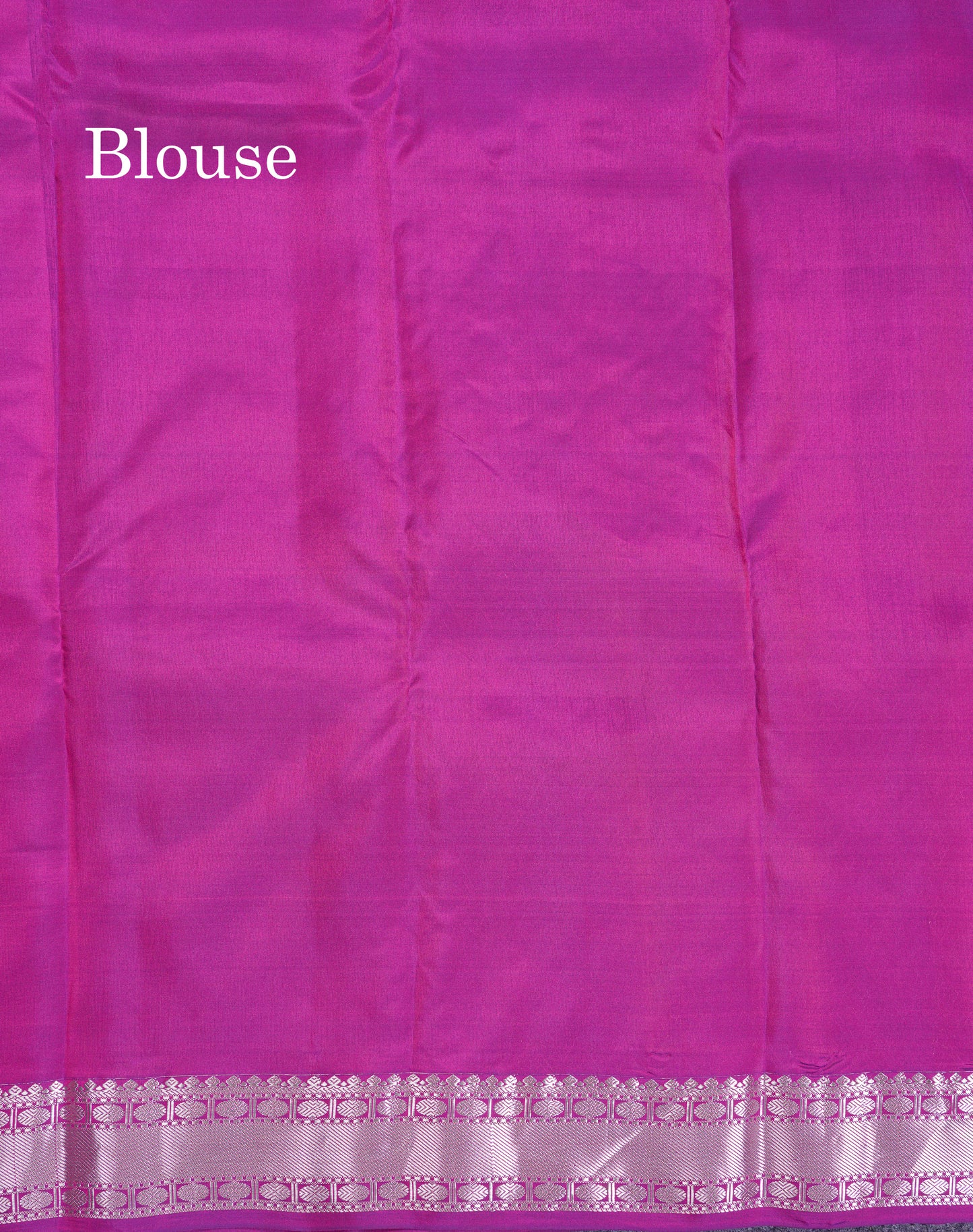 Beautiful Magenta Puremix Silk Saree With Traditional Medium Border