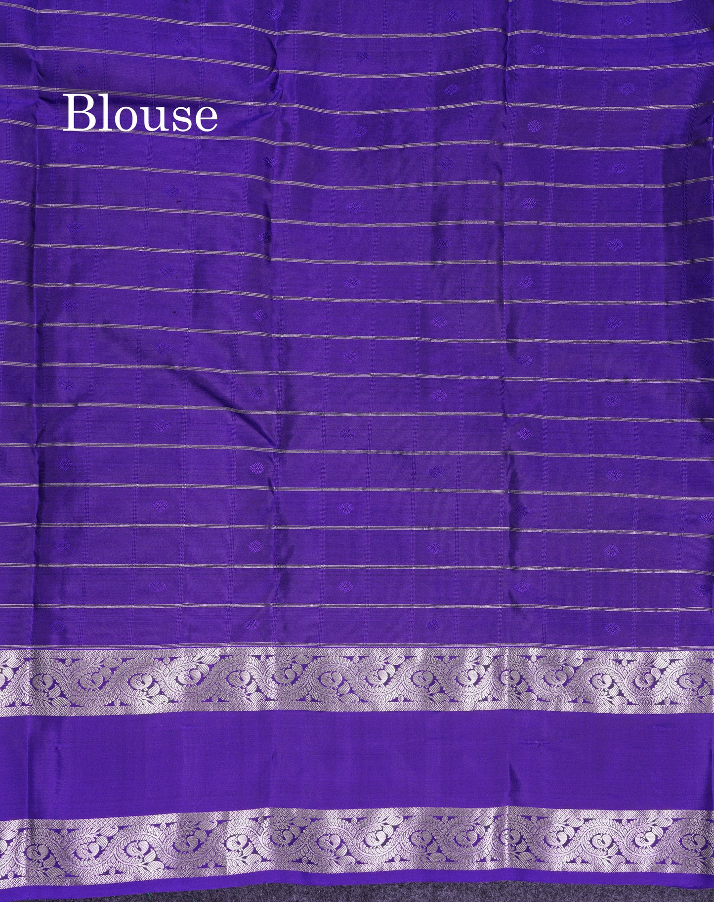 Beautiful Lavender Puremix Silk Saree With Contrast Violet Blouse
