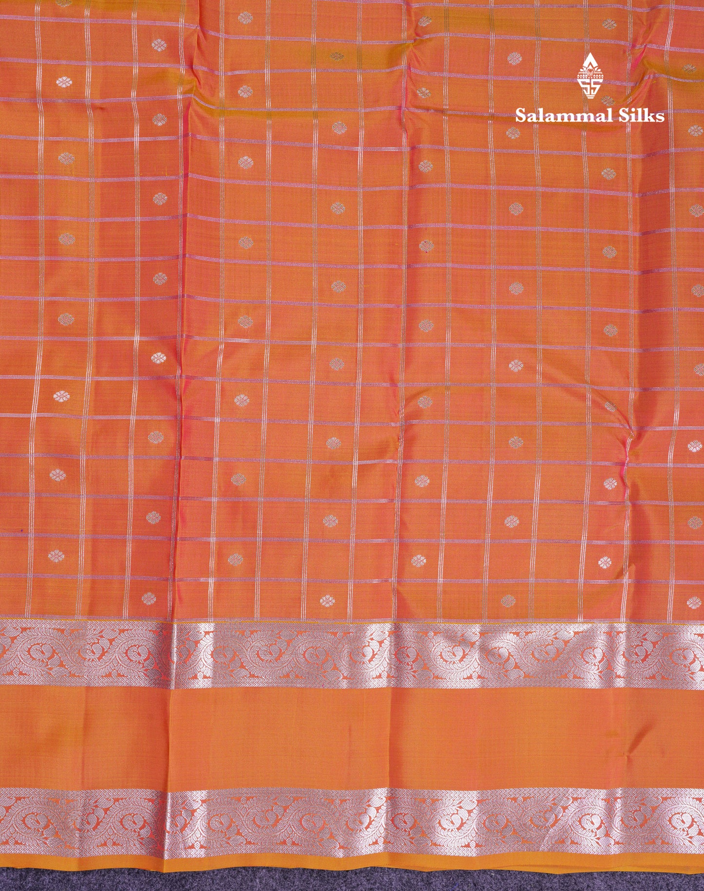 Beautiful Lavender Puremix Silk Saree With Contrast Violet Blouse