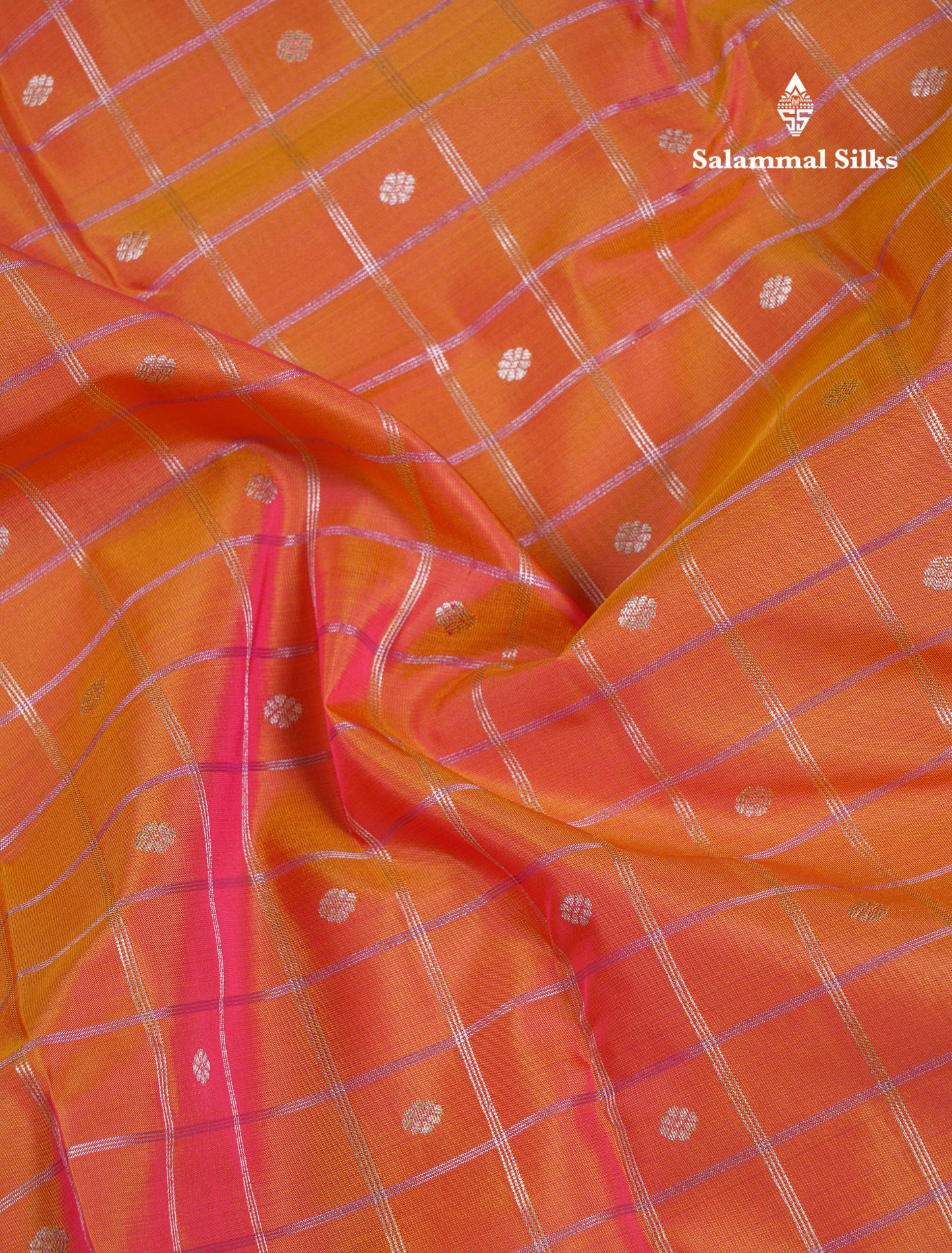 Beautiful Lavender Puremix Silk Saree With Contrast Violet Blouse