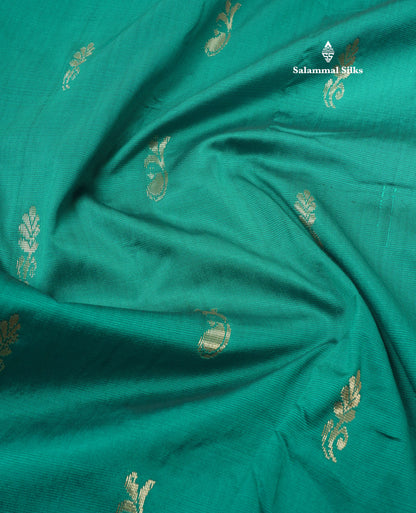 9.5 Yards Semi Silk Saree Chilly Red with Contrast Bottle Green Border
