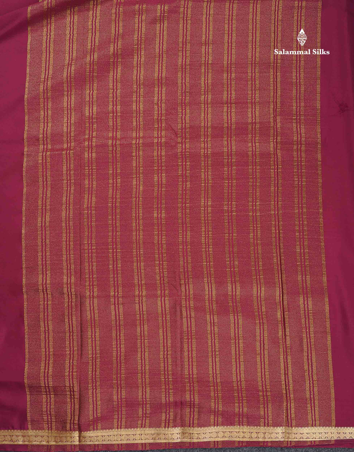 Semi Mysore Silk Saree - Light Pink Colour Body Plain With Small Border