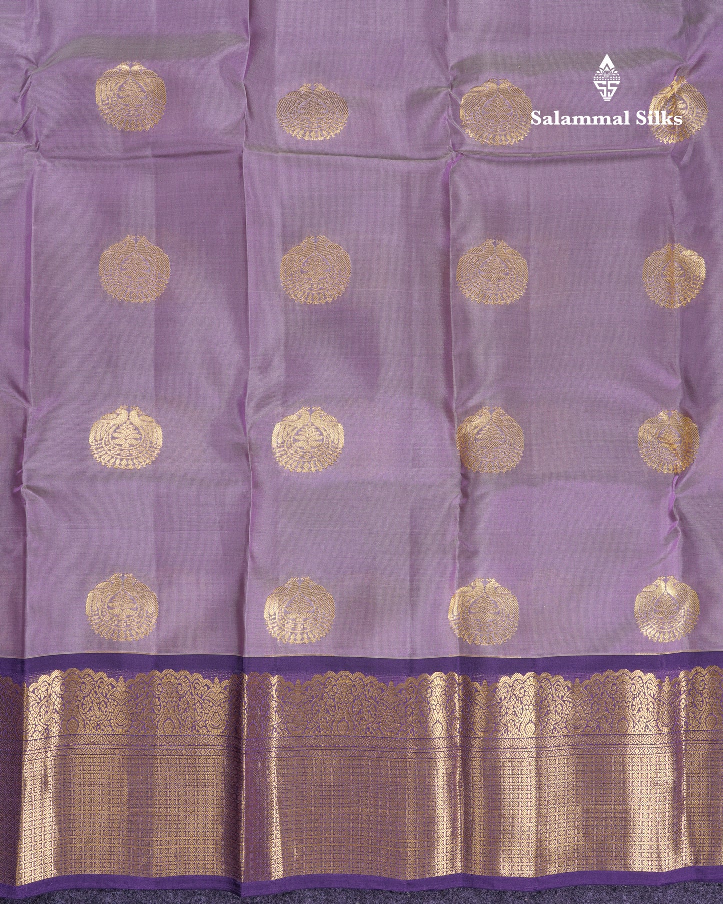 Beautiful Light Violet Puremix Silk Saree With Contrast Violet Traditional  Border