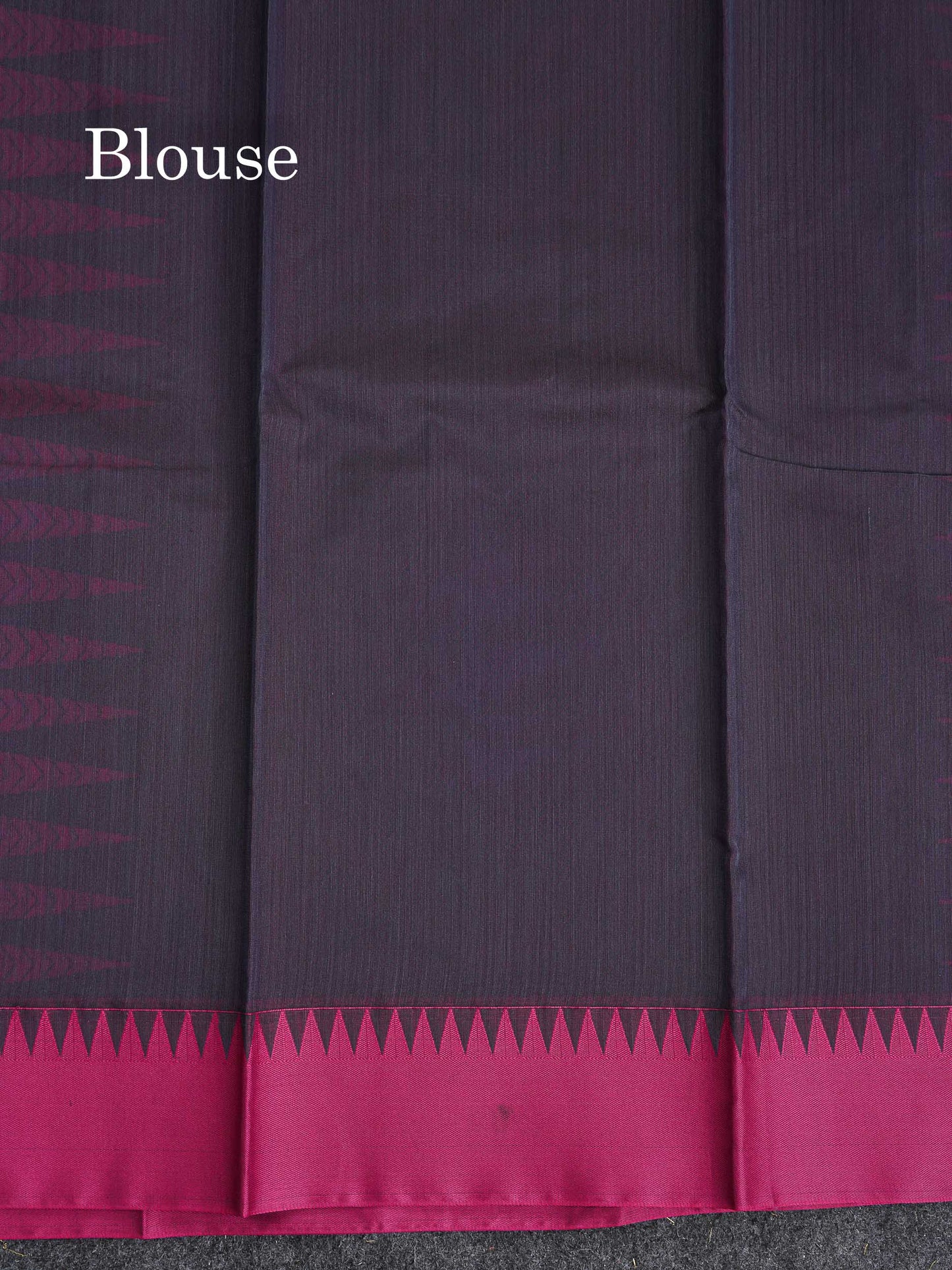 Kota Cotton Saree - Dark Grey Colour Body Thread Butta With Pink Traditional Border
