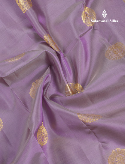Beautiful Light Violet Puremix Silk Saree With Contrast Violet Traditional  Border