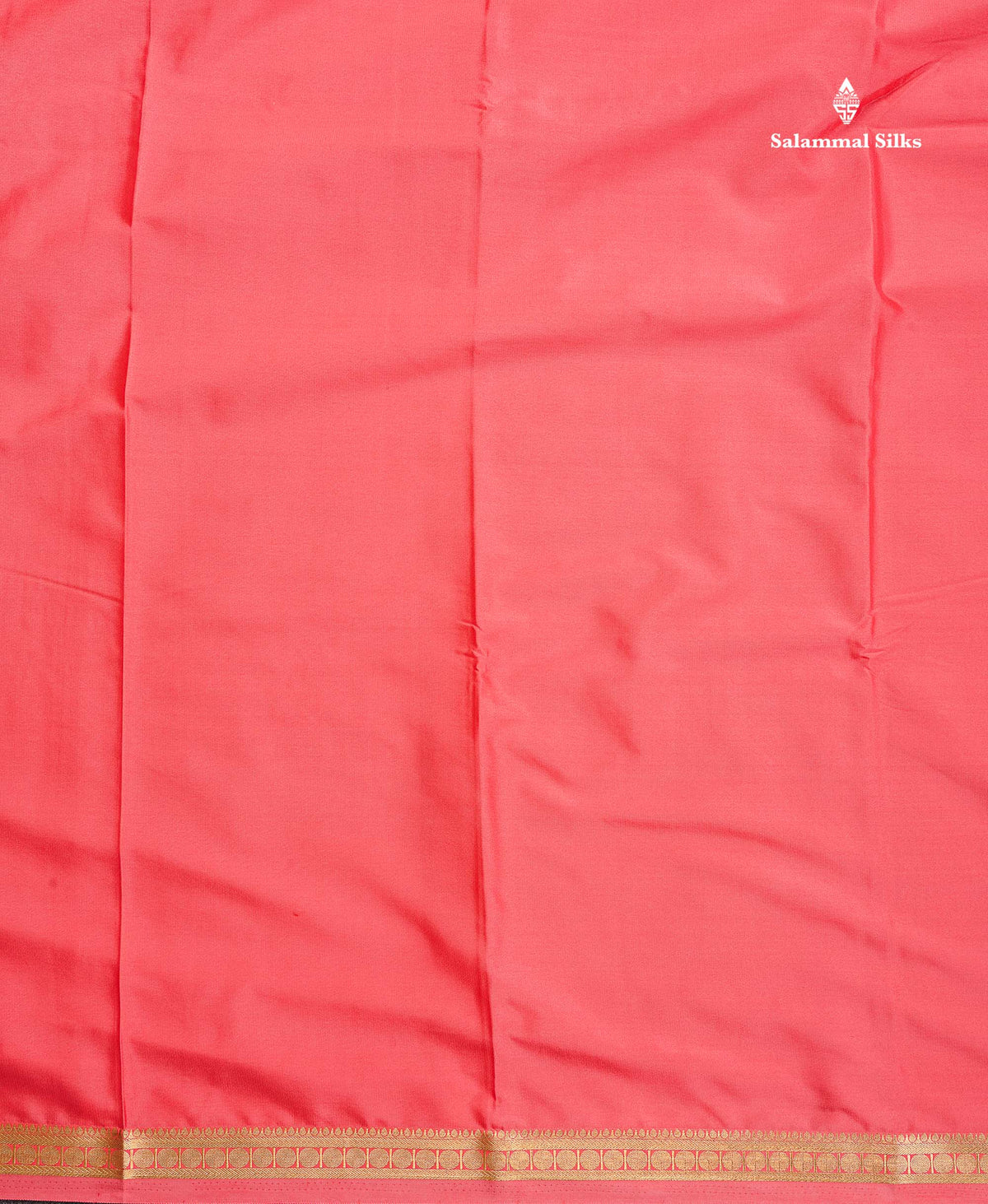 Semi Mysore Silk Saree - Light Pink Colour Body Plain With Small Border