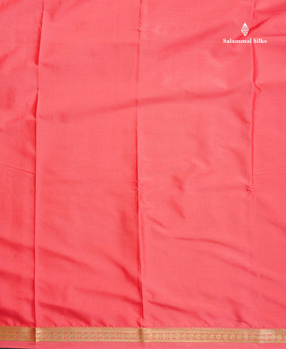 Semi Mysore Silk Saree - Light Pink Colour Body Plain With Small Border