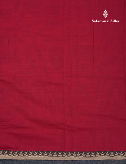 Beautiful Bottle Green Plain Pure Cotton Saree With Traditional Thread Work Small Temple Border