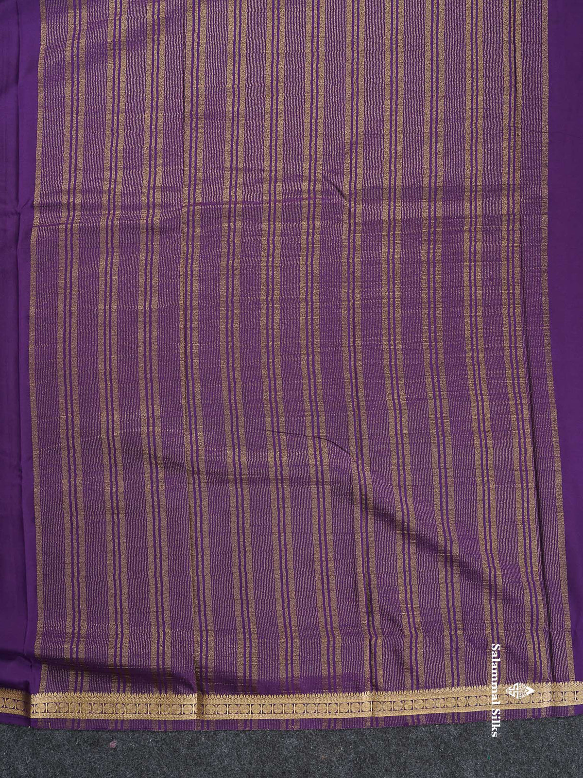 Semi Mysore Silk Saree - Light Pink Colour Body Plain With Small Border