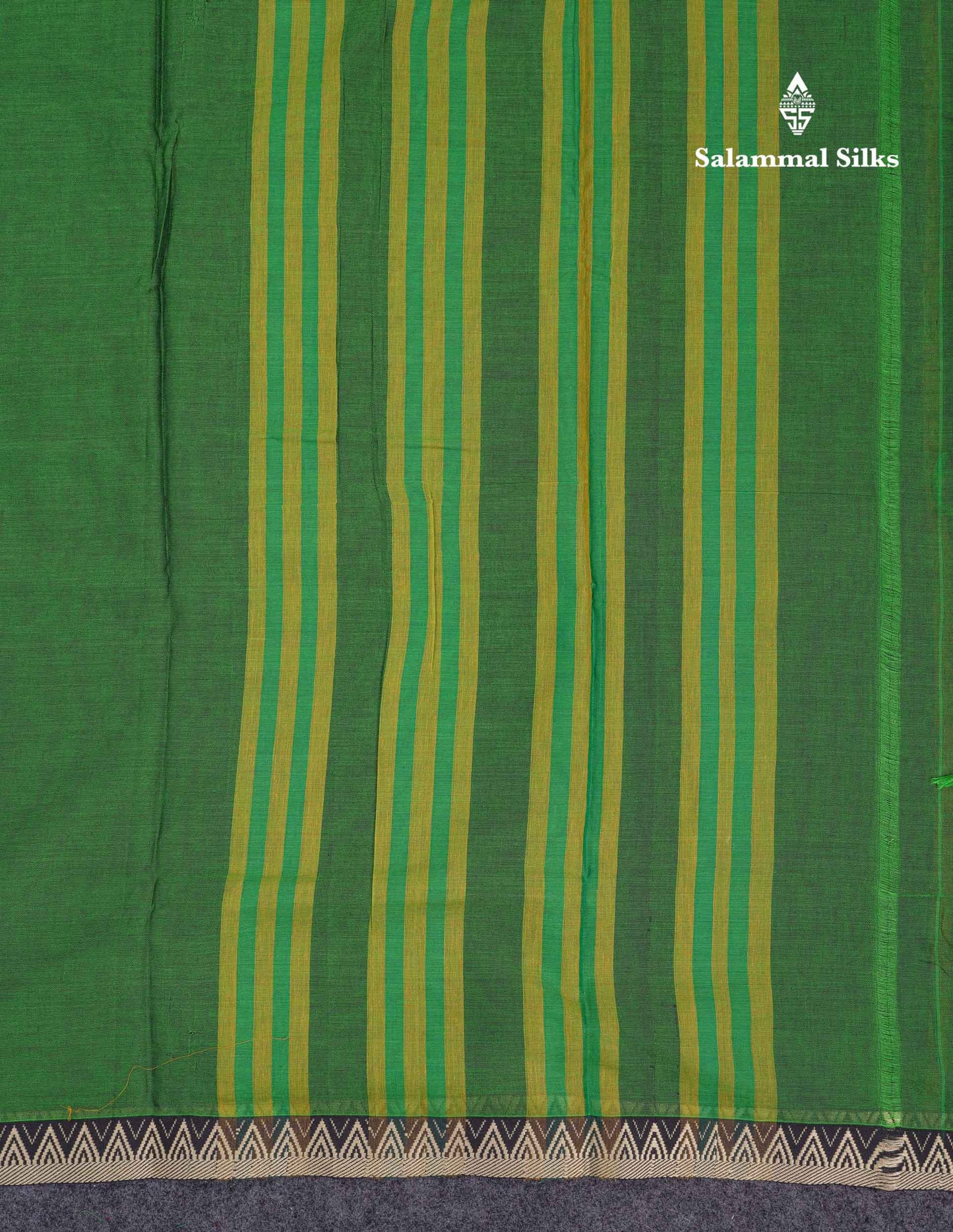 Beautiful Bottle Green Plain Pure Cotton Saree With Traditional Thread Work Small Temple Border
